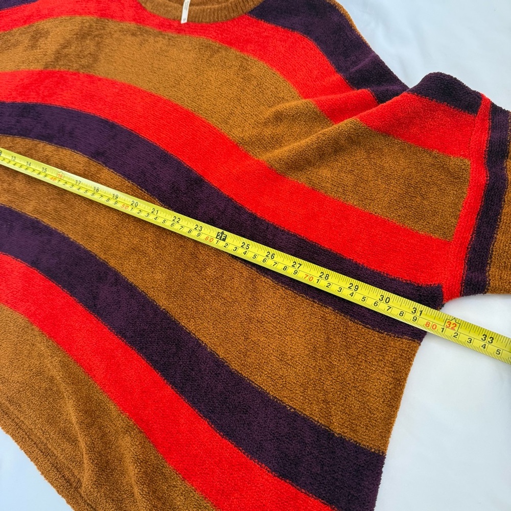 Free People Red and Brown Two tone Sweater Size Xs - Picture 4 of 6